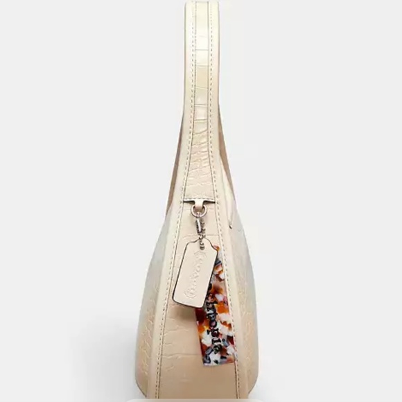 New Coach Ergo Bag In Croc-Embossed Coachtopia Leather Cloud color☁️ - Picture 3 of 4